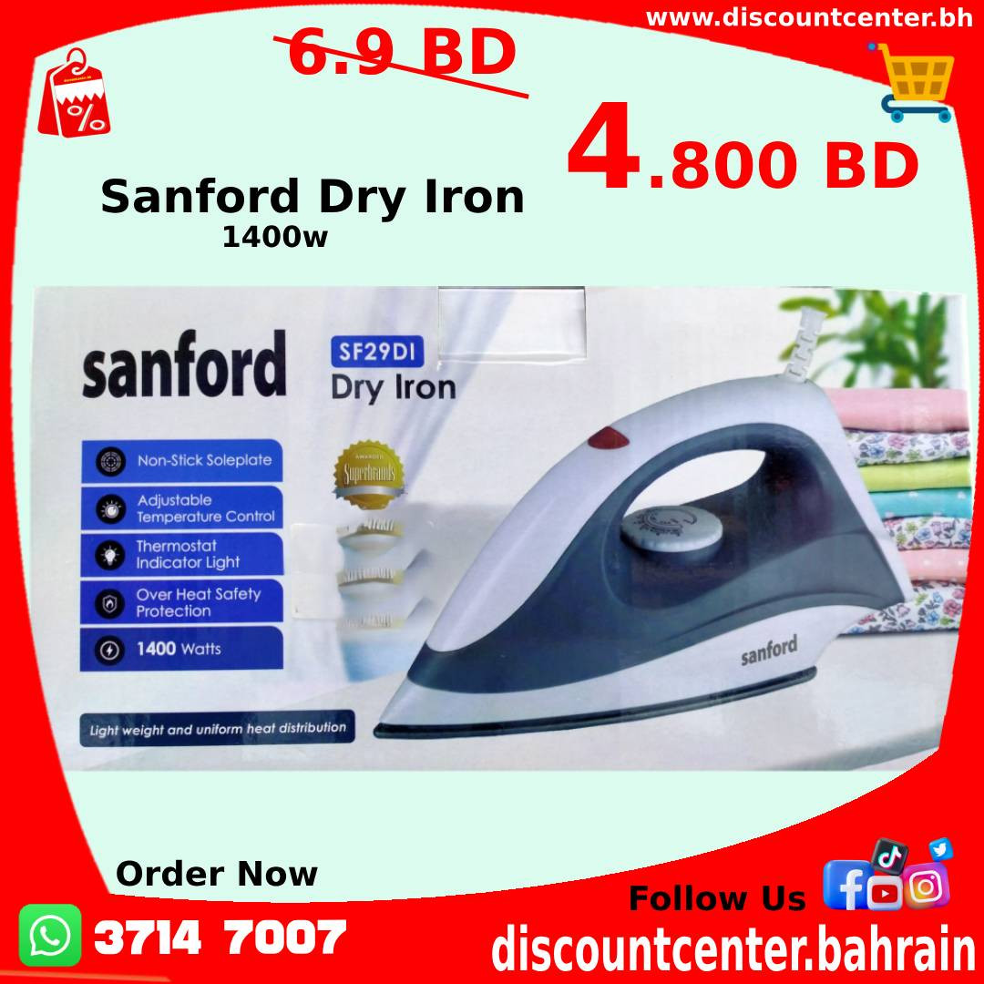 Sanford Dry Iron 1400w