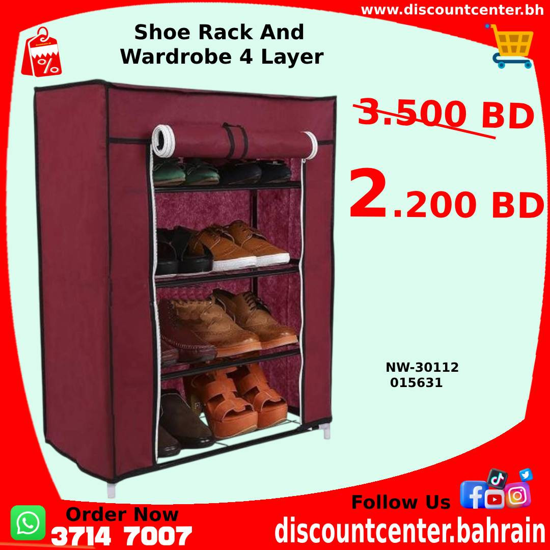 Shoe Rack And Wardrobe 4 Layer